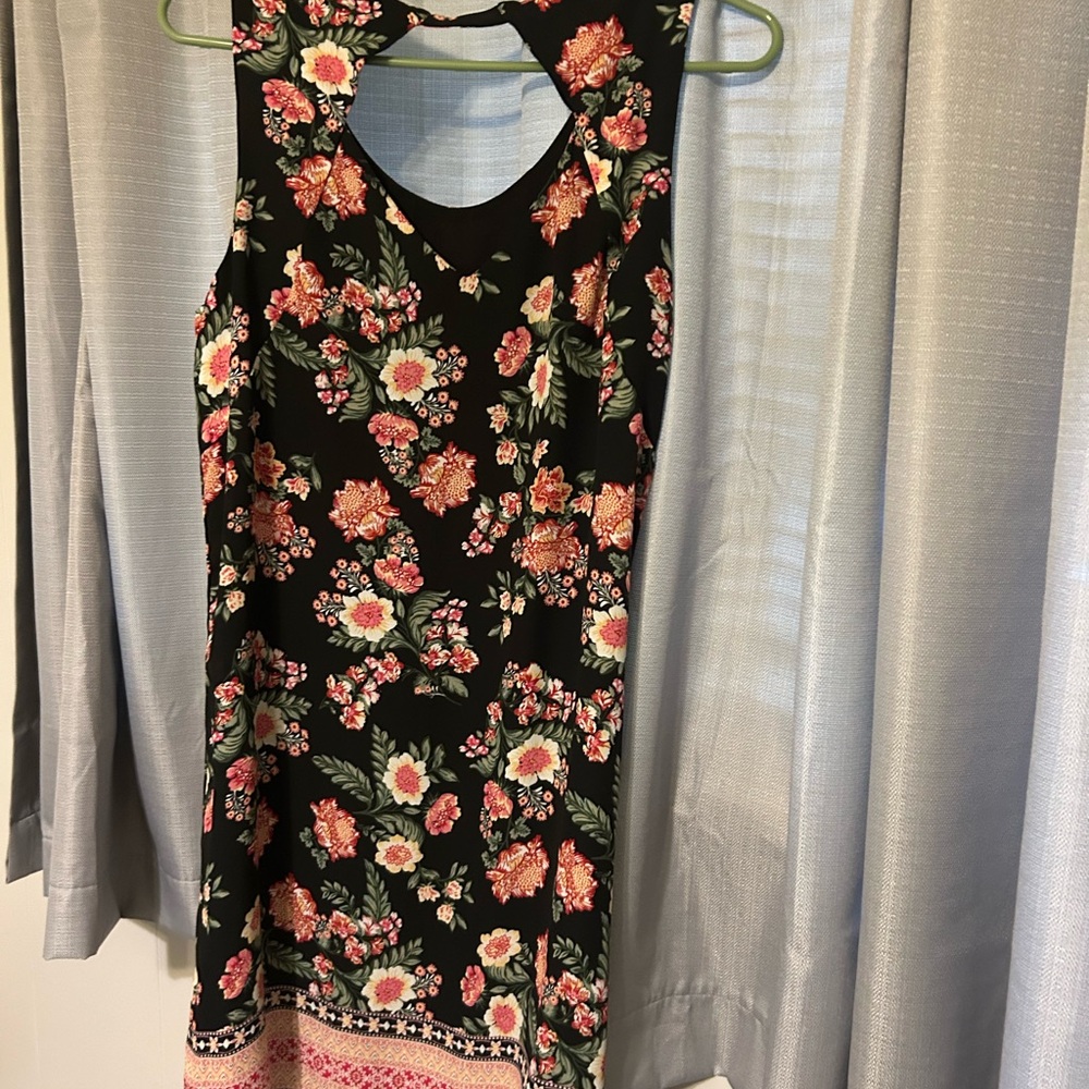 Pink Republic Orange and Pink Halter Sundress